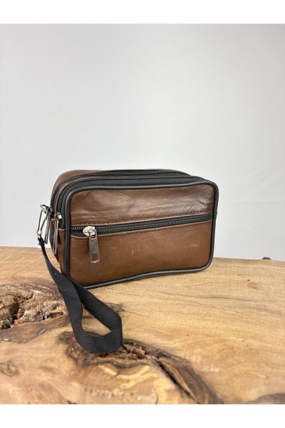 özdemirler deri Large Size 3-Eye Leather Belt Holder,Genuine Leather Belt Wallet,Coin,Belt Bag,Constructor Painter