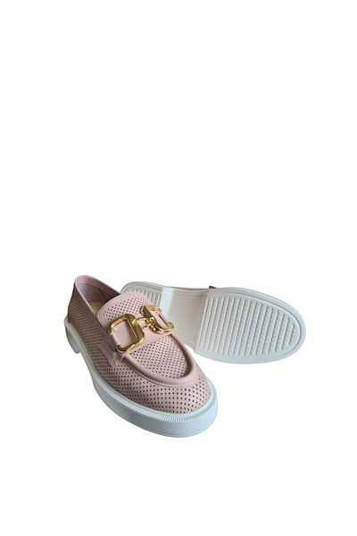 aayak&kabımofficial "Genuine Leather Laser Cut Buckle Detailed Lightweight and Comfortable Casual Loafer – New Season Elegance!"