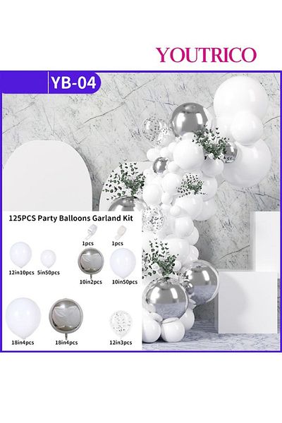 Youtrico Dreamy Macaron Balloon Garland - Pastel Colour Wedding Decoration