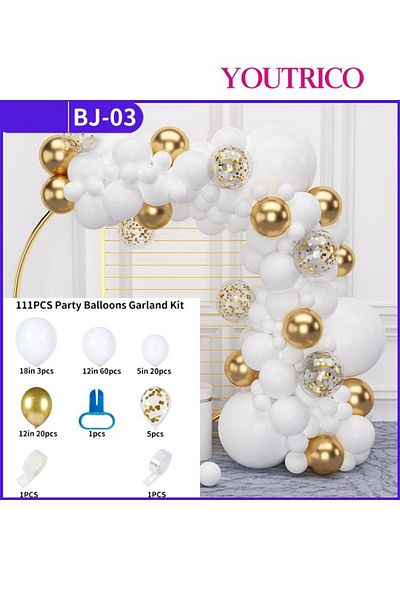 Youtrico Dreamy Macaron Balloon Garland - Pastel Colour Wedding Decoration