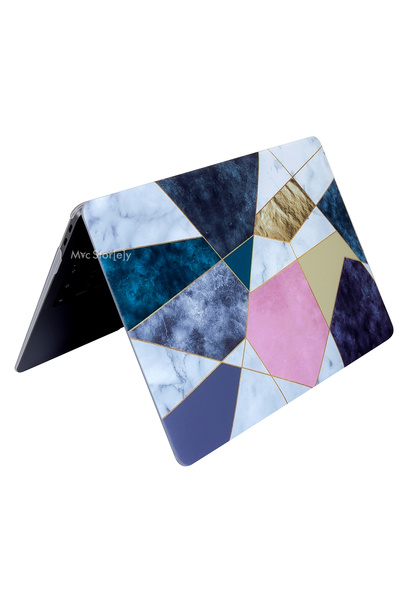 Mcstorey Macbook Air Kılıf 13.6inç M4 M3 M2 Çip Marble14nl (13.6" AİR) A2681 A3113 A3240 Ile Uyumlu