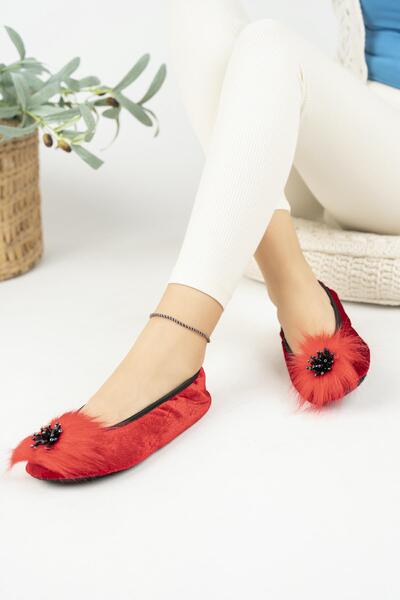 diya shoes Black Women's Kitty Booties Slippers Foldable Portable Home Ballerinas in Bag Non-Slip Noise-Proof Sole