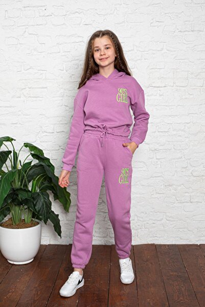 Genel Markalar Kapşonlu Kız Çocuk Takım