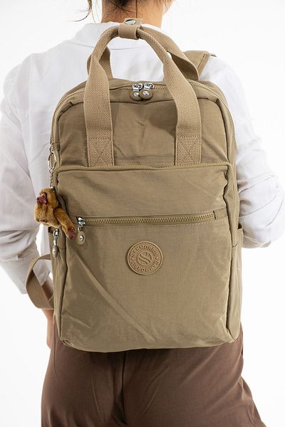 Sanmorris Unisex Crinkle Fabric - Αδιάβροχο, πολλαπλών τμημάτων, πολύχρωμο φορητό υπολογιστή και σακίδιο πλάτης