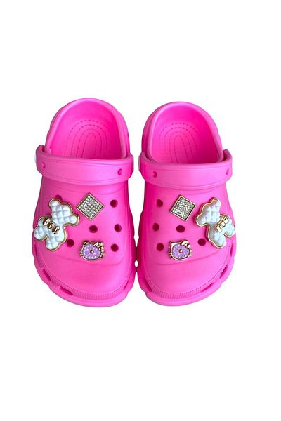 Apella Girl - Rhinestoned High-Sole Eva Sandals, Nursery Home and School Pool Garden Non-Slip Sole Slippers