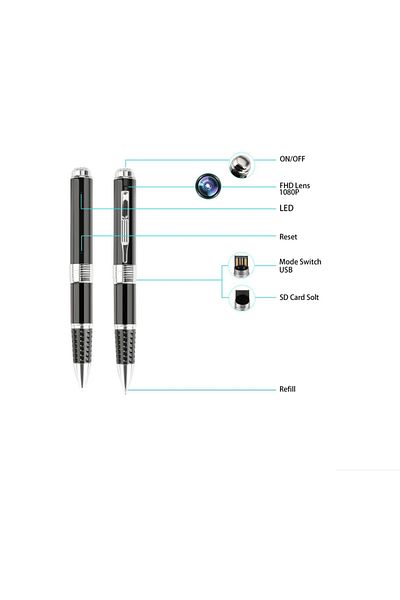 LEAXOR Spy Pen Camera 1080 HD with Microphone, Audio Video Recording, Photo, LEAXOR
