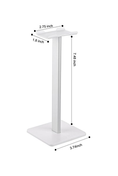 Generic White Aluminum Alloy Headphone Stand Headphone Hanger Gaming Desktop Monitor Hanger Stand