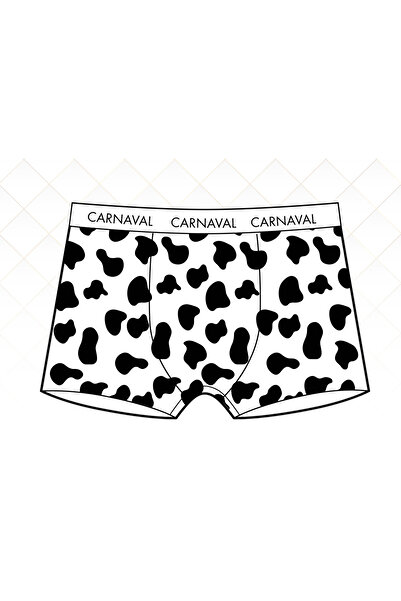 CalenStores Milka Desenli Erkek Boxer