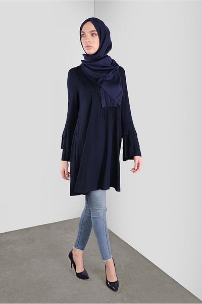 Alvina Volan Sleeve Detail Tunic 41235