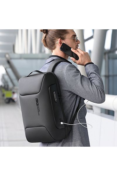 LEAXOR Ghiozdan business pentru laptop 15.6", smart casual, impermeabil cu sistem antifurt, port de incarca