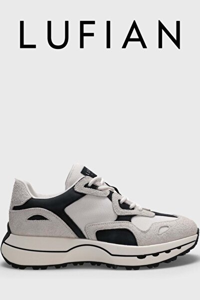 Lufian 111230268 Graham Sneaker Ανδρικά Δερμάτινα Παπούτσια ΛΕΥΚΟ