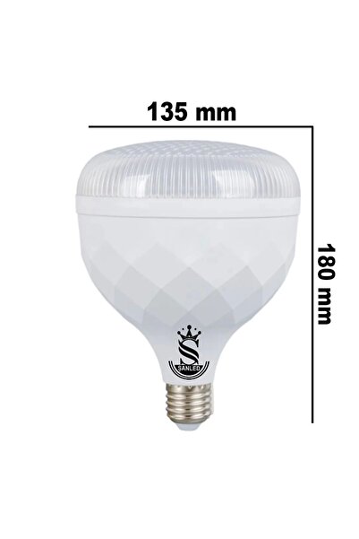 ŞANLED 80W KRİSTAL Tasarruflu E27 Beyaz Işık Torch Led Ampul-1-2-4-6-8-10 Adettir