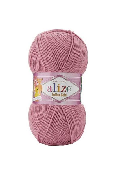 Alize Συσκευασία 5 Βαμβακερή χρυσή πλεξούδα - Κωδικός χρώματος:676-nostalgik-gul-100 Gr. 330 mt