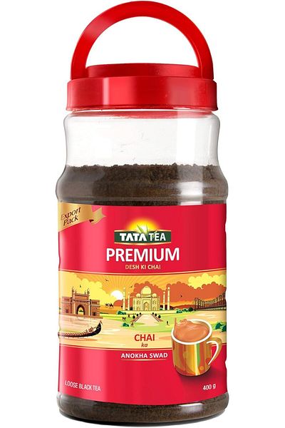 Tata Tea Premium Unique Blend Crafted For Chai Lovers Loose Black Tea 400g Jar