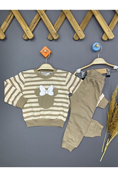 ZİMBOO Baby Girl Striped Printed Cotton 2-Piece Set