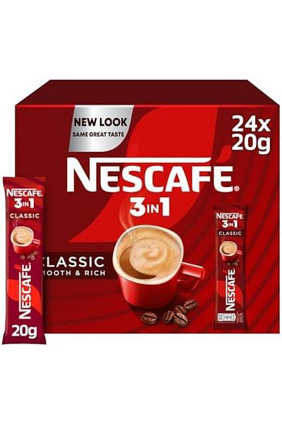 Nescafe 3in1 Instant Coffee Mix Sachet 20g (24 Sticks)