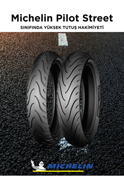 Michelin Bajaj Pulsar 200 100/80-17 - 130/70-17 Pilot Street Motosiklet Lastiği 2025 Üretim