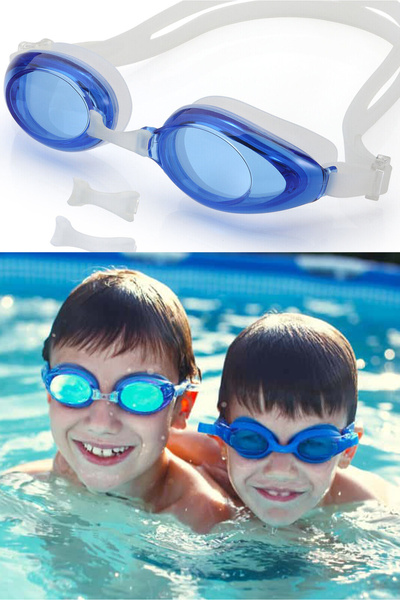 Cyber Swimming Goggles for Adults - BLUE - Universal Leak Resistant