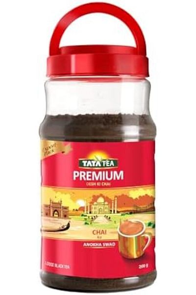 Tata Tea Premium Desh Ki Chai. Unique Blend Crafted For Chai Lovers, Black Tea, 200g Jar