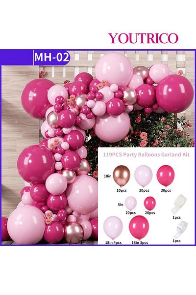 Youtrico Dreamy Macaron Balloon Garland - Pastel Colour Wedding Decoration