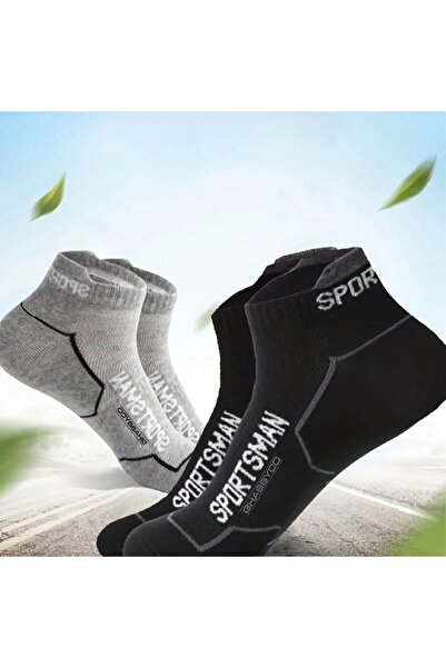 GHASSY CO. 6 Pairs Breathable Sweat Absorbent Running Football Men's Short Sports Socks for Fitness Training