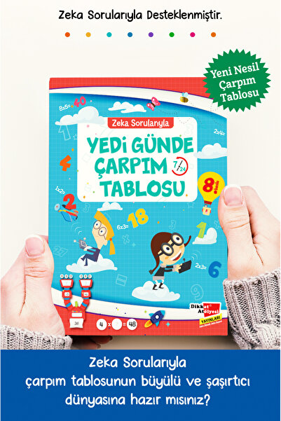 Dikkat Atölyesi Yayınları Zeka Sorularıyla Yedi Günde Çarpım Tablosu 7/24