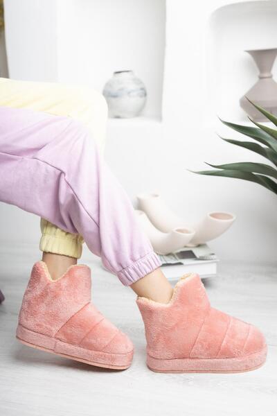 diya shoes Kadın Panduf Ev Botu Ev Ayakkabısı Kalın Hafif Taban