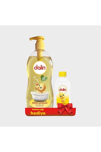 Dalin Baby Shampoo 700 ml Comfortable Happy Baby Oil 100 ml Gift