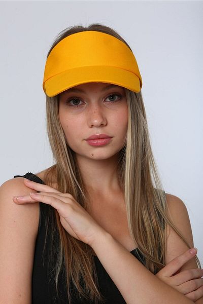 Luminos Butik Women's Visor - Tennis Player - Golf / Visor Yellow Hat Spk13