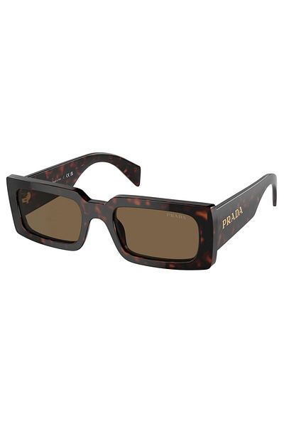 Prada Woman Pillow Sunglasses- Pr A07s - Lense Size:52mm - Briar Trotoise