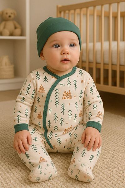 MİNİLOPPOO 2-Piece Baby Rompers Set