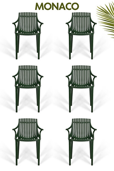 RETRO ART Monaco Kafe ve Balkon Sandalyesi 6'lı Set