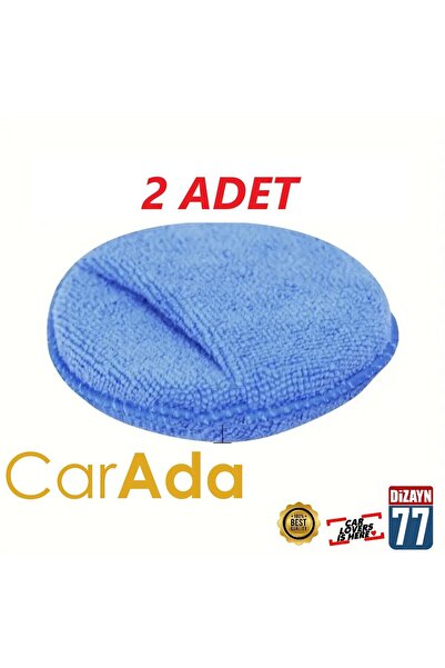 CarAda 2 Adet Mikrofiber Wax Pedi Pasta Cila Ve Torpido Parlatma Temizleme Aplikatörü 2 Adet