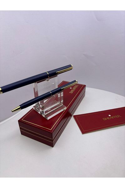 Sheaffer Fashion Blue Set Gold Clips