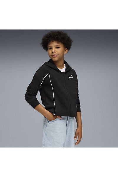 Puma Αθλητικό Φούτερ με Πλήρες Φερμουάρ για Νεανική Χρήση