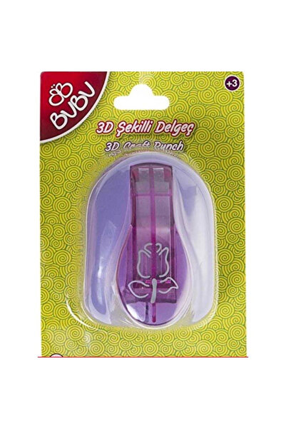 Genel Markalar Bu-bu Şekilli Eva Ve Kağıt Delgeç Gül 3d ( 3,5x5,5 Cm )