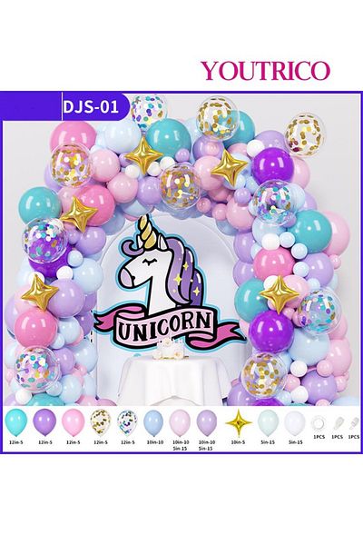 Youtrico Dreamy Macaron Balloon Garland - Pastel Colour Wedding Decoration
