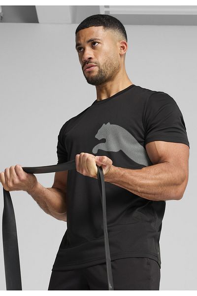 Puma Ανδρικό μπλουζάκι Train All Day με μεγάλο λογότυπο