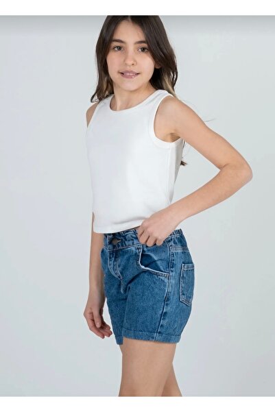 elmas kids Girl's 100% Cotton Camisole Black-White Camisole Crop