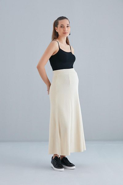 Işşıl IŞŞIL 4535-Knitwear Palaza Pieceed Maternity Bell φούστα