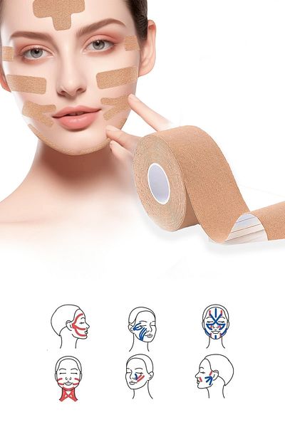 Beatitude Pain Tape 2Pcs Sportsman Exercise Training Tape Elastic Muscle Support