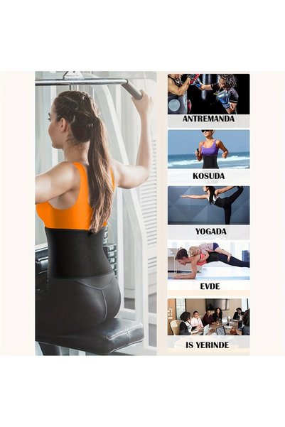giyindegel Body Waist Tightener, Waist Trimmer, Abdominal Trainer, Sweating Exercise Body Sauna Thermal Belt