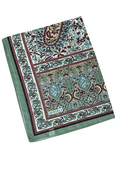 mim eşarp Αιγυπτιακό κασκόλ Ethnic μοτίβο βαμβακερό σάλι 75x190 cm