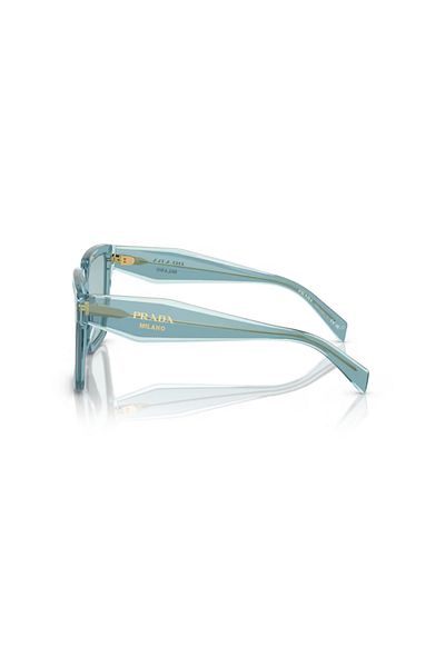 Prada Woman Square Sunglasses- Pr 24zs - Lense Size:56mm - Peacock/sky