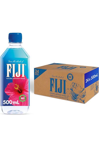 Fiji Natural Artesian Water, 500ML Bottles (Pack of 24)