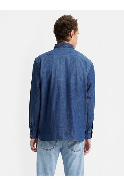 Levi's Cămașă din denim din bumbac, cu potrivire relaxată, cămașă din blugi pentru bărbați 19573