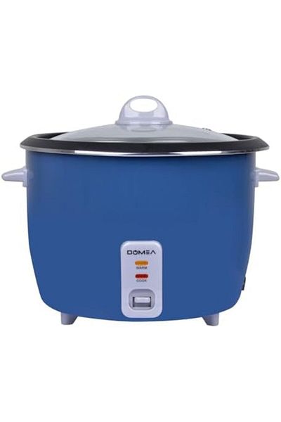 DOMEA 3L Electric Rice Cooker, 1000W, Cook/Steam/Warm 3-in-1 Functions, Nonstick Inner Pot, Extendab