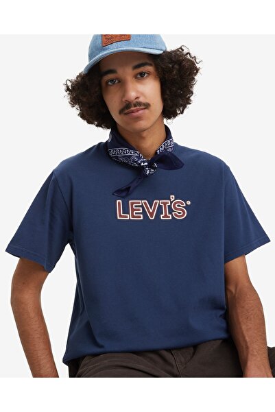 Levi's Relaxed Fit Short-Sleeve Graphic Erkek Lacivert T-shirt t 16143-1489