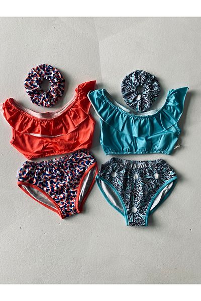 rg kidsstore Σετ μαγιό και αγκράφα για νεαρά κορίτσια Quick Dry