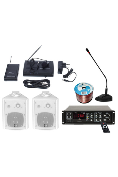 Audiosat Kit sonorizare Biserica A1, USB, Bluetooth, microfon wireless